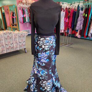 Karishma E1088 Black/Multi Size 10 Prom Dress